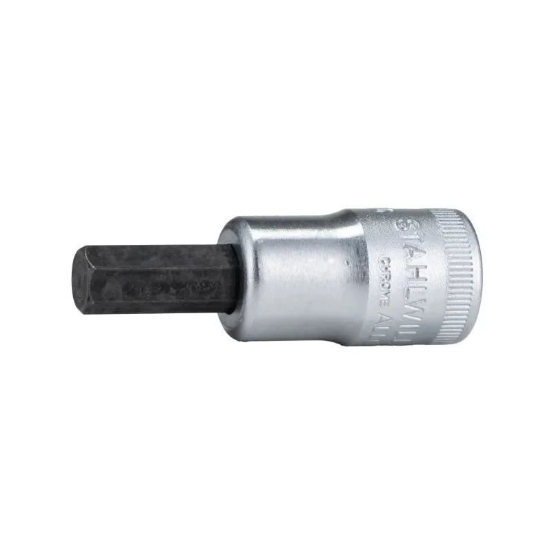 STAHLWILLE 3/8 in Drive Bit Square Chrome Alloy Steel Socket 52mm Overall Length 02450020