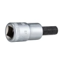 STAHLWILLE 3/8 in Drive Bit Square Chrome Alloy Steel Socket 52mm Overall Length 02450020