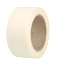 RS PRO White Masking Tape 75mm Width x 50m Length, Crepe Paper Backing, Rubber Adhesive 184-6801
