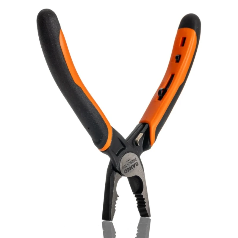 Bahco Combination Plier 1-Piece 160mm Overall Length 33mm Jaw Length 2 mm Cutting Capacity Steel Black Finish 2628 G-160IP