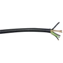 Alpha Wire Alpha Essentials Cords & Cord Sets 3 Core Power Cable 1.32mm² 300V Black PVC 105°C 76m 1942/3 BK003