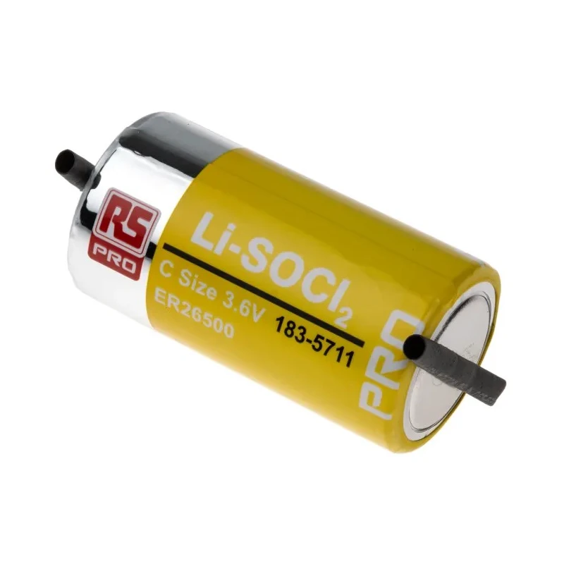 RS PRO 3.6 V Lithium Thionyl Chloride C Battery, 8.5 Ah 183-5711