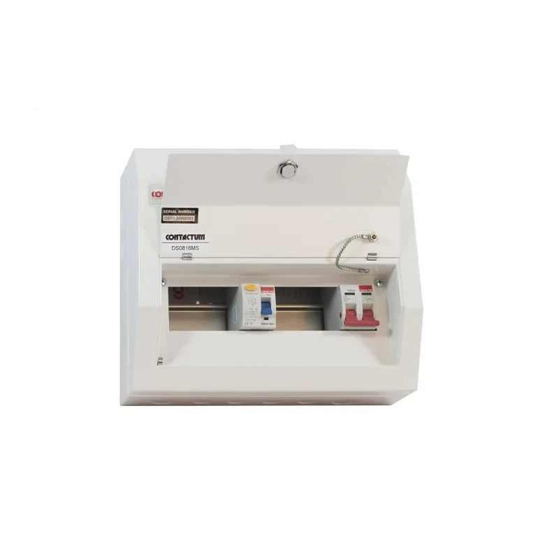 Contactum Steel Consumer Unit 8 Ways 100A 250V BS EN 61439-3 Defender DS0818MS