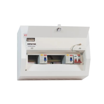 Contactum 8 Steel Consumer Unit 100A, BS EN 61439-3 Defender DDS08188MS