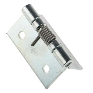 RS PRO Zinc Plated Steel Piano Hinge with Spring Loaded Pin 50 mm x 50 mm x 2 mm 726-4096