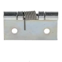 RS PRO Zinc Plated Steel Piano Hinge with Spring Loaded Pin 50 mm x 50 mm x 2 mm 726-4096