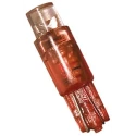 JKL Components Red Indicator Lamp Wedge Base 24V, 15mA, 4.5 mm Diameter LE-0509-01R