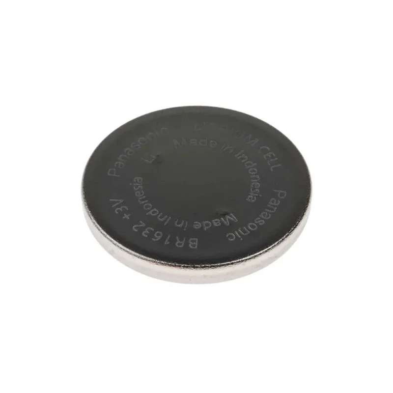 Panasonic BR1632 Button Battery Lithium Polycarbon Monofluoride Chemistry 3 V 120mAh 16 mm Diameter BR-1632/DBN