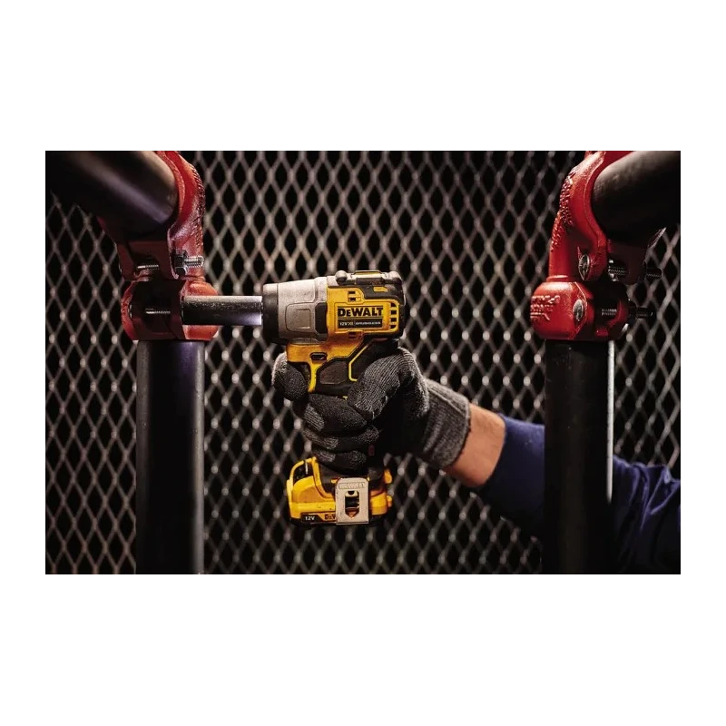 DeWALT 3/8 in 12V Cordless Impact Wrench, 2 Ah Battery, 168Nm Torque, Brushed Motor, 2850 RPM DCF902D2-GB