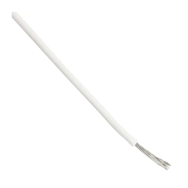 Alpha Wire Hook Up Wire PVC Series White, 24 AWG, 7/0.20 mm Core Strands, 30 m Length, Polyvinyl Chloride Jacket 7054 WH005