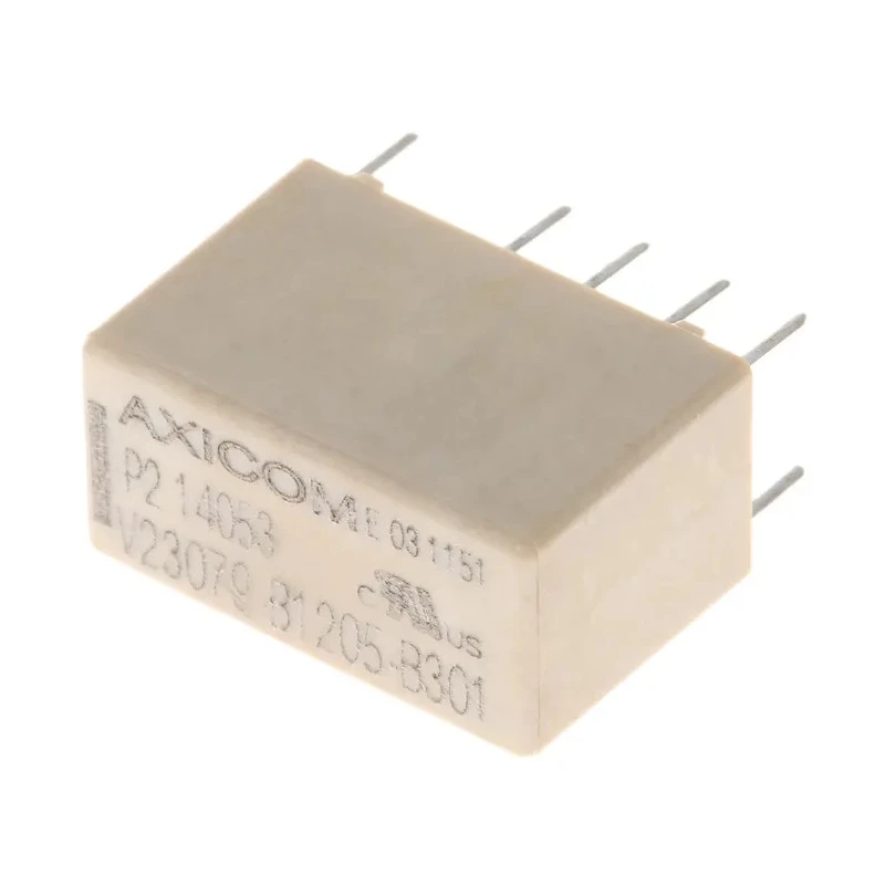 TE Connectivity PCB Signal Relay 24V DC Coil 2A DPDT Axicom Series V23079B1205B301