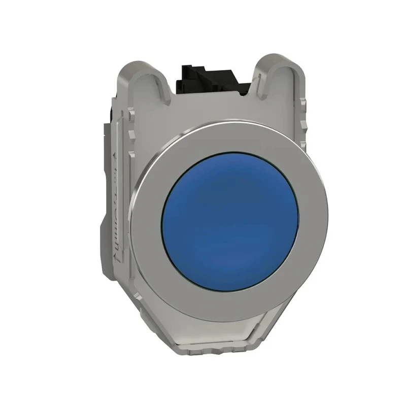 Schneider Electric Harmony XB4 Series Push Button Switch, Spring Return, Panel Mount, 30 mm Cutout, SPST, Blue LED XB4FA61