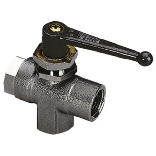 Legris Nickel Plated Brass Threaded BSPP Threaded Ball Valve 1/2 in Body Size 20 bar Pressure 0448 12 21