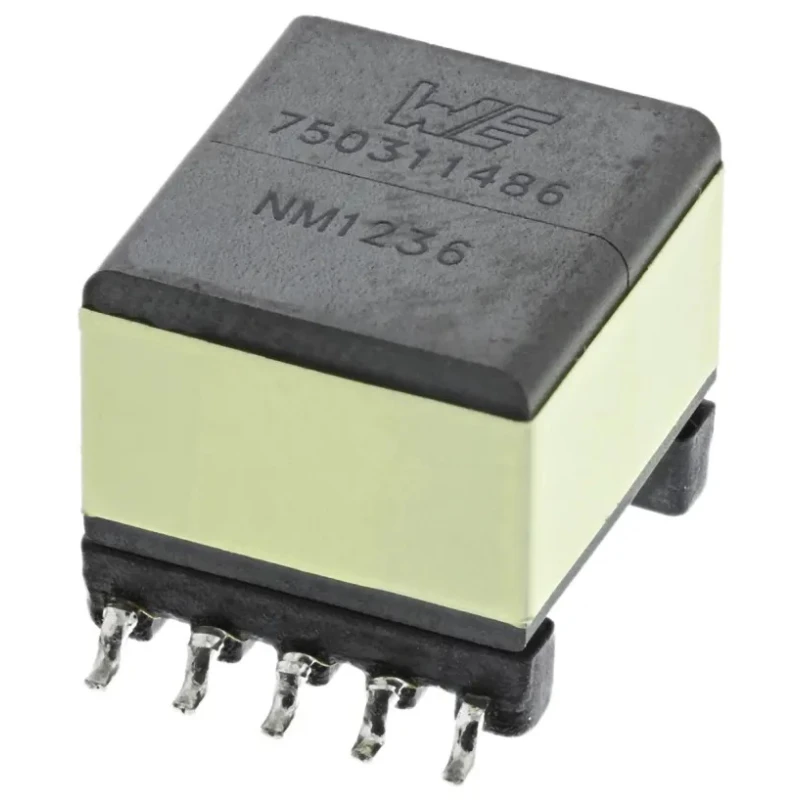 Wurth Elektronik Surface Pulse Transformer 1:10 Turns Ratio, 100 μH Primary Inductance, 0.22Ω Primary Resistance 750311486