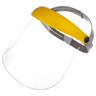 Bolle Safety Clear Acetate Face Shield with Electric Arc Resistance, Yellow Frame, CE Certified RELRSI