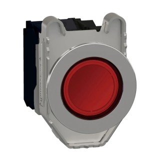 Schneider Electric Harmony XB4 Series Illuminated Push Button Switch, Spring Return, Panel Mount, 30 mm Cutout XB4FW34G5