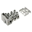 CAMDENBOSS Fused Terminal Block 4-Way Screw Mount 20A Current 4mm² Wire Size Nylon Material CFTBN/4