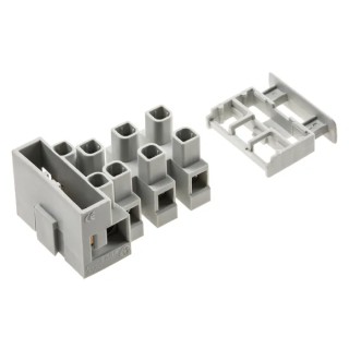 CAMDENBOSS Fused Terminal Block 4-Way Screw Mount 20A Current 4mm² Wire Size Nylon Material CFTBN/4
