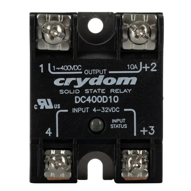 Crydom DC Series Solid State Relay 10 A Load Panel Mount 300 V dc Load 32V dc Control DC400D10