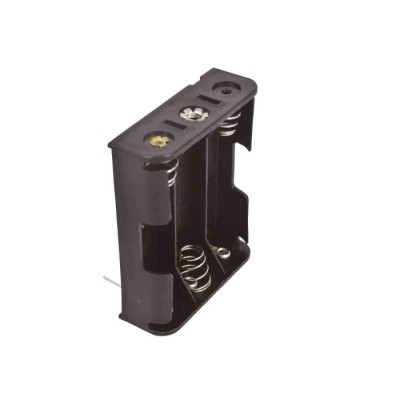 RS PRO Battery Holder for AA Compatible Batteries, 3 Cells Surface Mount PCB 58x48.3x17 mm 185-4644