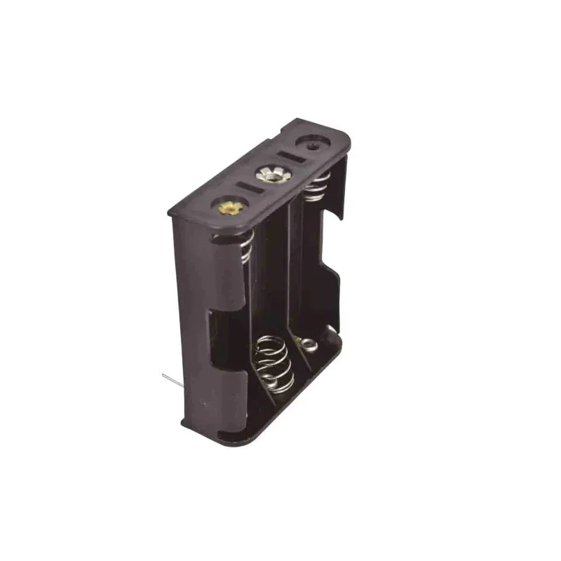 RS PRO Battery Holder for AA Compatible Batteries, 3 Cells Surface Mount PCB 58x48.3x17 mm 185-4644