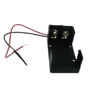 RS PRO 9 V PP3 Battery Holder with Lead Wire and Coil Spring Termination 20.6mm Height 29.6mm Width 54mm Length 185-4754