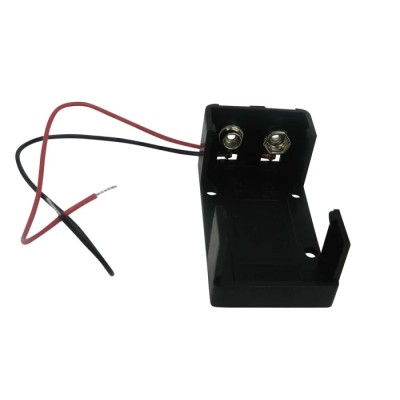 RS PRO 9 V PP3 Battery Holder with Lead Wire and Coil Spring Termination 20.6mm Height 29.6mm Width 54mm Length 185-4754
