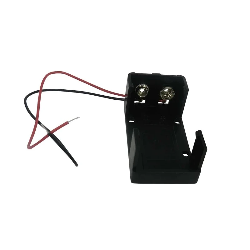 RS PRO 9 V PP3 Battery Holder with Lead Wire and Coil Spring Termination 20.6mm Height 29.6mm Width 54mm Length 185-4754