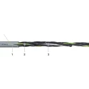 Igus Chainflex CF130.UL Control Cable 3 Cores 1mm² 17 AWG Unscreened Armoured 10 m Grey Polyvinyl Chloride CF130.10.03.UL