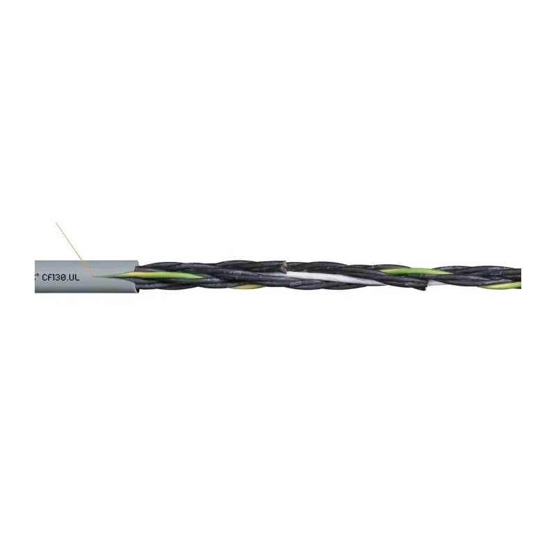 Igus Chainflex CF130.UL Control Cable 3 Cores 4mm² 12 AWG Unscreened Grey Polyvinyl Chloride Sheath 25 m CF130.40.03.UL