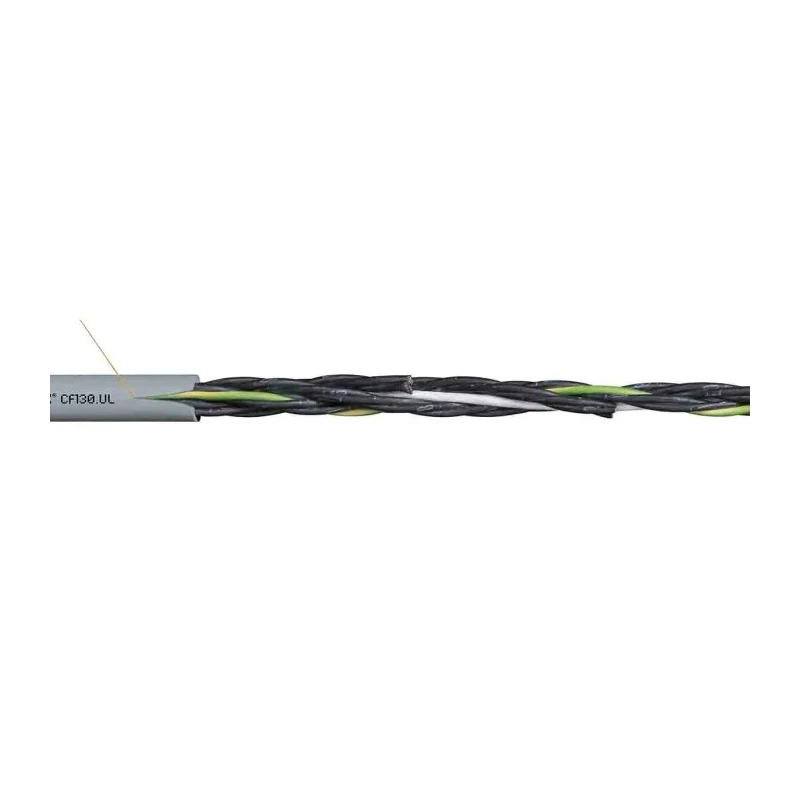 Igus Chainflex CF130.UL Control Cable 3 Cores 1.5mm² 15 AWG Unscreened Grey Polyvinyl Chloride Sheath 10 m CF130.15.03.UL