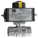 RS PRO Ball Type Pneumatic Actuated Valve, 40 bar, BSP Threaded Female 1/4 in 760-5570