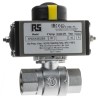 RS PRO Ball Type Pneumatic Actuated Valve, 40 bar, BSP Threaded Female 1/4 in 760-5570