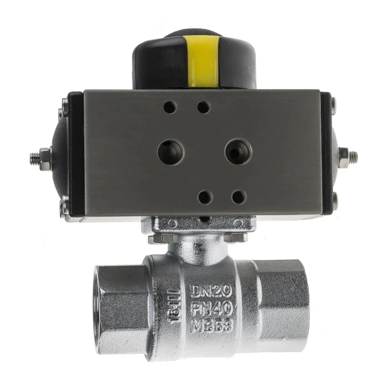 RS PRO Ball Type Pneumatic Actuated Valve, 40 bar, BSP Threaded Female 1/4 in 760-5570