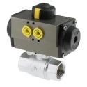 RS PRO Ball Type Pneumatic Actuated Valve, 40 Bar Maximum Operating Pressure, BSP Threaded Female 1/4 in Connections 760-5609