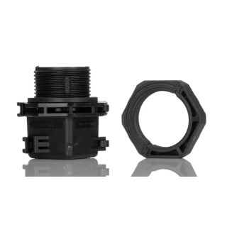 RS PRO Black Polyamide 66 Cable Gland M25 Thread, IP66 Protection 185-6102
