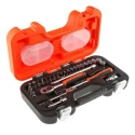 Bahco 29-Piece 1/4 in Standard Socket Set Chrome Finish Alloy Steel S290