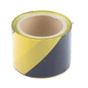 RS PRO Black, Yellow Low Density Polyethylene 75 mm x 100 m Barrier Tape 763-2109