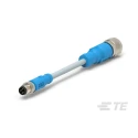 TE Connectivity Male 3 Way Straight to Female 3 Way Straight Sensor Actuator Cable 500 mm T4052127003-001