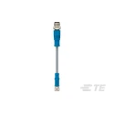 TE Connectivity Sensor Actuator Cable Female 4 Way Straight to Male 4 Way Straight 500 mm Length T4052325004-001