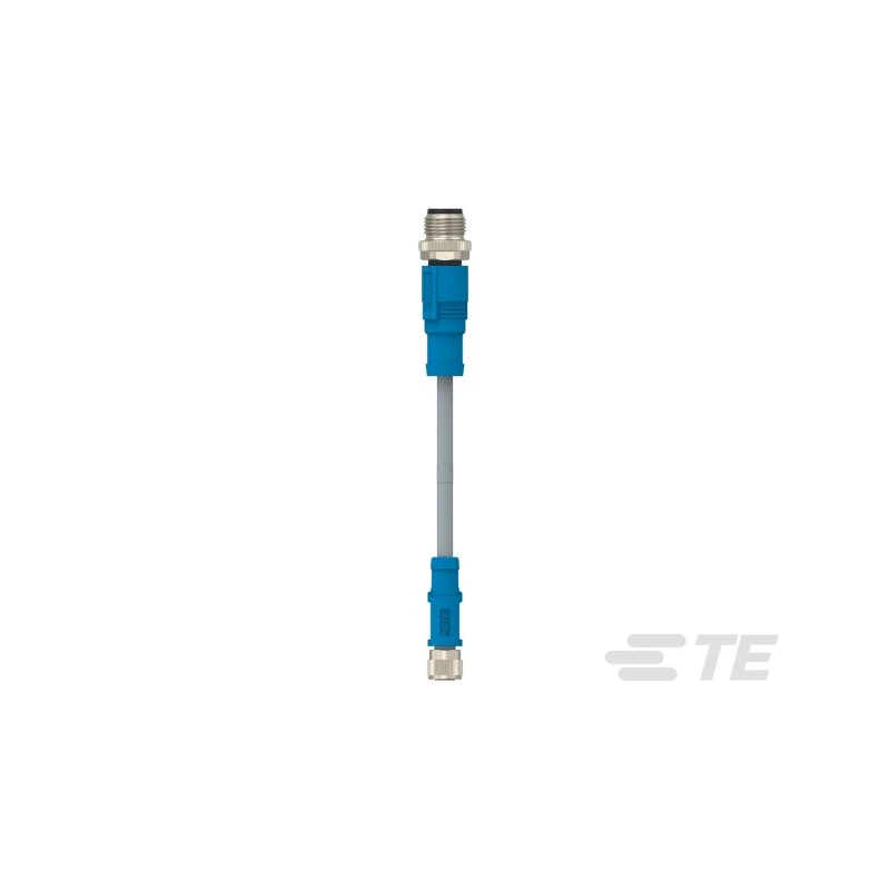 TE Connectivity Sensor Actuator Cable Female 4 Way Straight to Male 4 Way Straight 500 mm Length T4052325004-001