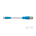 TE Connectivity Sensor Actuator Cable Female 4 Way Straight to Male 4 Way Straight 500 mm Length T4052325004-001