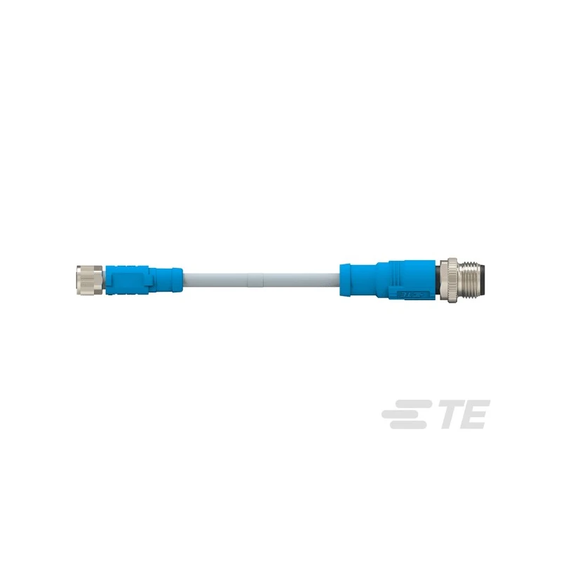 TE Connectivity Sensor Actuator Cable Female 4 Way Straight to Male 4 Way Straight 500 mm Length T4052325004-001
