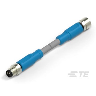 TE Connectivity Male/Female 4 way Straight to 4 way Straight Sensor Actuator Cable 500mm T4062123004-001
