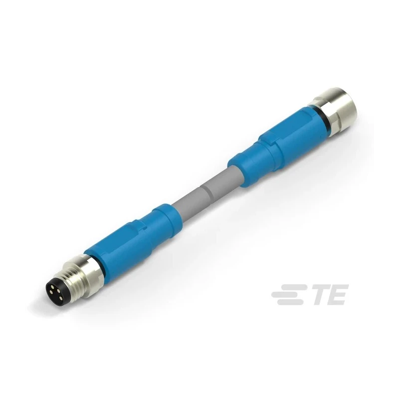 TE Connectivity Male/Female 4 way Straight to 4 way Straight Sensor Actuator Cable 500mm T4062123004-001