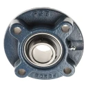 RS PRO Four-Bolt Normal Duty Cast Iron 4 Hole Flange Bearing Unit 30 mm ID UCFC206