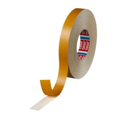 Tesa White Double Sided Cloth Tape 25mm x 50m, 7.6N/cm Adhesion, 80N/cm Tensile Strength, Natural 04964-00030-00+C2:C37