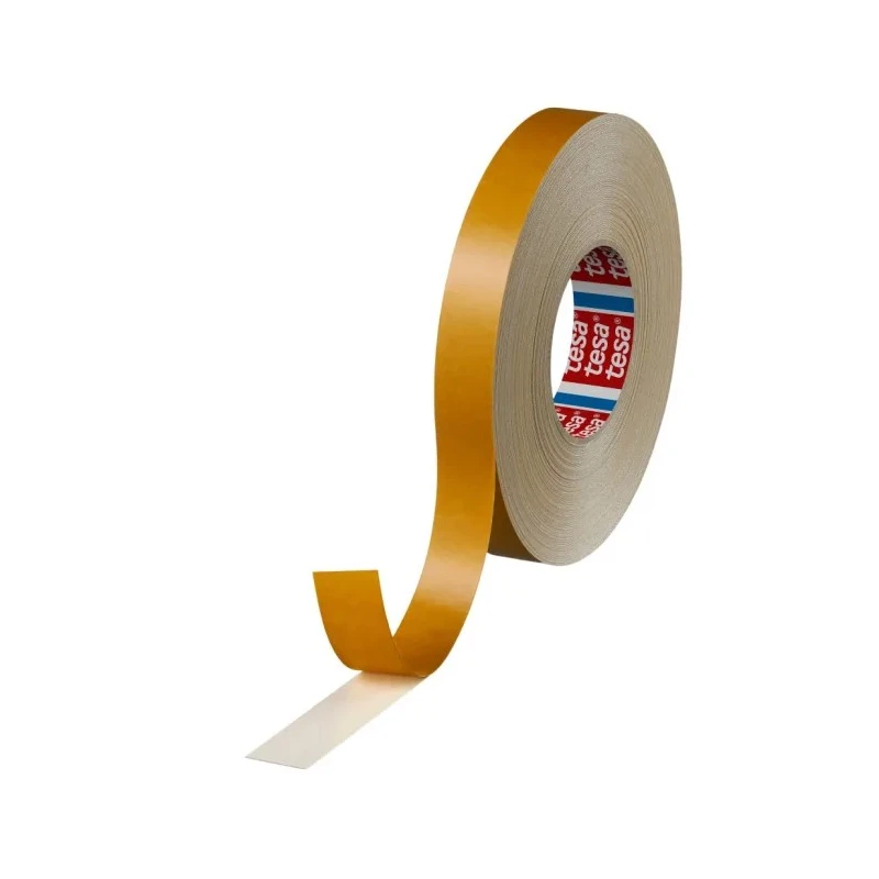 Tesa White Double Sided Cloth Tape 25mm x 50m, 7.6N/cm Adhesion, 80N/cm Tensile Strength, Natural 04964-00030-00+C2:C37