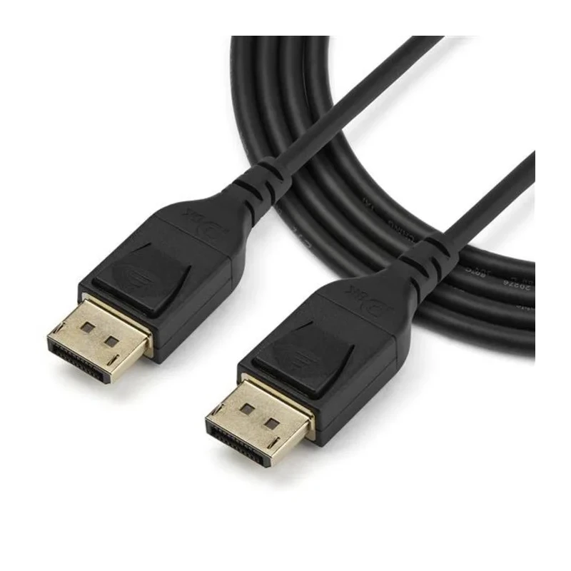 StarTech.com Male DisplayPort to Male DisplayPort Cable, 2 m Length, Polyvinyl Chloride Jacket, Black, DP14MM2M