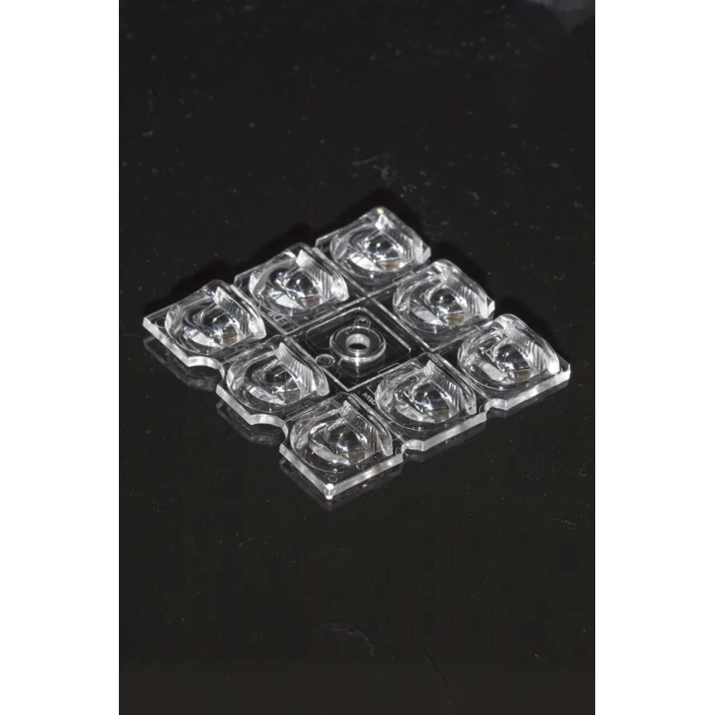 Ledil STRADELLA Series 8-Way Round Multi-Lens LED Lens Polymethyl Methacrylate 49.5x49.5x5.8mm C15960_STRADELLA-8-HV-T4B